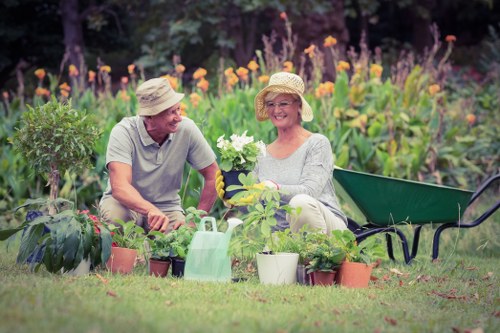 Professional landscaping in Barking with a well-designed garden scene